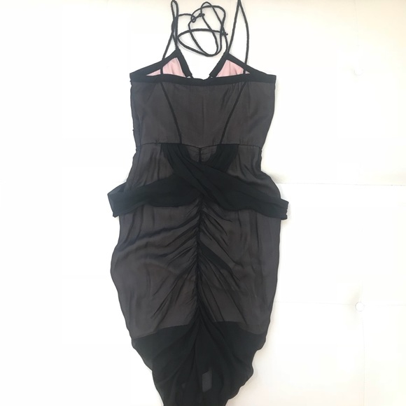 DVF Chiffon Party Dress Sz 4 - Picture 5 of 7